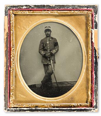 (CASED IMAGES) A group of more than 100 cased images, including about half daguerreotypes and half ambrotypes.